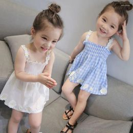 Girl Dresses Girls Kids Dress Summer For Elegant Party Floral Print Short Sleeve Clothing Vestidos Robe Femme Q332