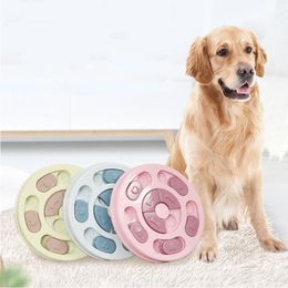 Toys Pet Toys for Dogs Funny Feeding Toys Mini Round Turntable AntiChoking Feeder Dog Bowl Puppy Cat Toys Interactive Pet Supplies