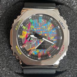 Für New Buy Link Original Shock Watch Männer Sportgeschenke Armee Militär schockierende wasserdichte Uhr alle Zeigerarbeit Digitale Armbandwatch 2100s mit Box Set