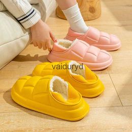 home shoes Women Plush House Shoes Winter Warm Waterproof Home Fur Slippers Indoor Slides Thick Sole Footwear Couple Indoor Cotton Sneakersvaiduryd