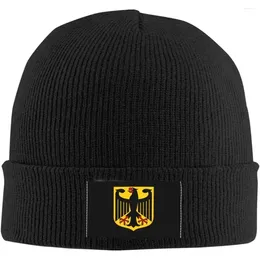 Berets Coat Of Arms Germany Beanie Hat For Men Women Warm Cozy Knit Skull Cap Acrylic Winter Hats