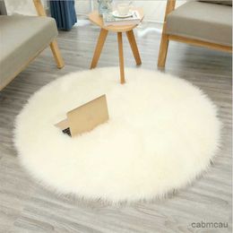Carpets Fluffy Round Rug Carpets For Living Room Decor Fur Rugs Kids Room Long Plush For Bedroom Shaggy Modern Mats