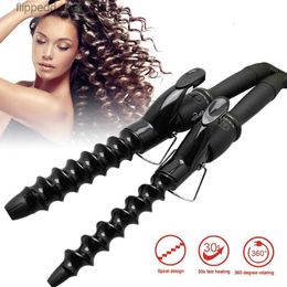 Curling Irons Electric Curler 22mm/25mm Ceramic Curling Iron Hair Styling Curly Anti-scalding Spiral Curling Stick Monofunctional Hair Curler Q231128