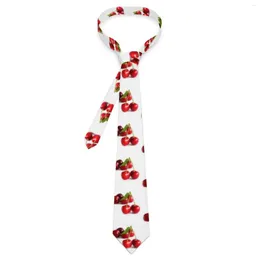 Bow Ties Sweet Cherry Tie Vegetarian Cosplay Party Neck Retro Trendy For Adult Graphic Collar Necktie Gift