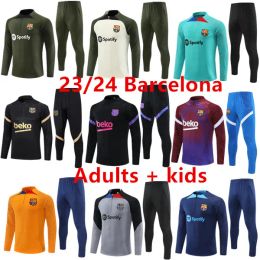 22/23 24 Barcelonas soccer training suit ANSU FATI Camisetas de football LEWANDOWSKI men and kids TRACKSUIT barca SET FERRAN ADAMA AUBA PEDRI GAVI tracksuits