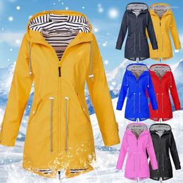 Women's Trench Coats 2023 Women Coat Waterproof Transition Outdoor Hiking Clothes Lightweight Raincoat