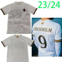 2023 2024 Aik Solna Soccer Jersey Estocolmo Especial Educação limitada Fischer Hussein Otieno Guidetti Thill Tihi Haliti Men Kit Camisetas de futebol
