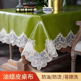 Table Cloth Waterproof and oil resistant coffee table mat highgrade tablecloth washing machine cover European style dining cloth 231127