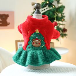 Wholesale of pet dresses clothing for dogs cats Christmas Day Christmas collection