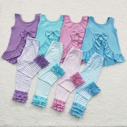 Clothing Sets Fashion Kids Designer Clothes Girls Outfit Toddler Baby Girl Sleeveless Top Icing Pants Set Boutique Sister