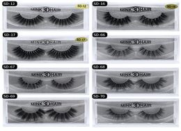3D False Eyelashes Handmade Mink Hair Fake Lashes Makeup accessories 16 styles available drop YL0037144344