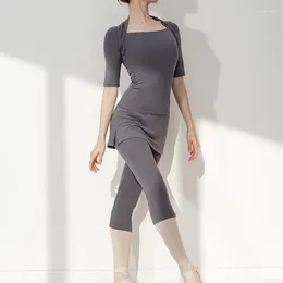 Stage Wear Ballet Pants Multi-color Gymnastics Trousers Dance Body Suit Costumes Yoga Classical Cropped Skirt