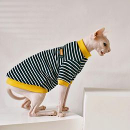 Clothing Double layer cotton soft fabric hairless cat clothes German Kitten Outfits Clothes for Sphynx cat Outfits pet clothes cat stuff