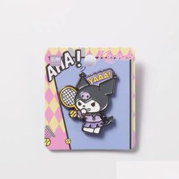 Cartoon Accessories Kuromi Play Sports Brooch Cute Movies Games Hard Enamel Pins Collect Cartoon Backpack Hat Bag Collar Lapel Badges Dhggb