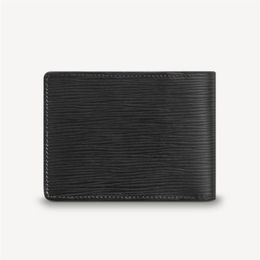 Men Short Leather Slender Wallet Marco Credit Card Slots Gusseted Bill Compartment Designer Male Amerigo Zippy Organizer274H