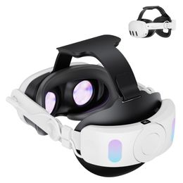 Meta Quest3 Head Wear ABS Elite Oculus Quest 3 Charging Headband VR Accessories