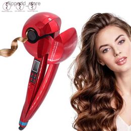 Curling Irons Auto Rotating Ceramic Hair Curler Automatic Curling Iron Styling Tool LED Displa Hair Iron Curling Wand Air Spin and Curl Waver Q231128