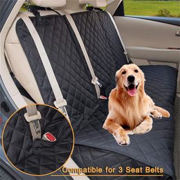 Carriers Dog Car Seat Cover 100% Waterproof Pet Car Mat Hammock Pet Carries Car Rear Backseat Cushion For Small Medium Large Dogs