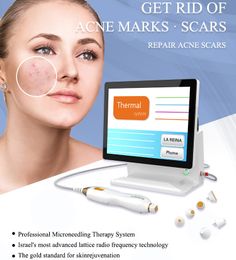 Fractional RF Microneedle Skin Lifting Skin Rejuvenation Machine Portable Radio Frequency Face Tighten Salon Scar Removal Anti-wrinkle Home Use Equipment