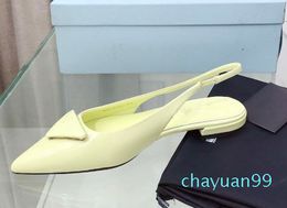 bottom Designer leather Sandals good quality slingback sandals