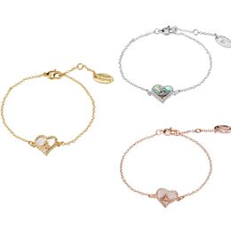 Designer vivienen Westwoods neues Viviane Empress Dowager Love Saturn Beimu-Armband mit kleinem, duftendem Wind, Muschel-Pfirsich-Herz, handgefertigt, hoch 5566