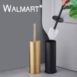 Brushes Golden Toilet Brush with Long Handle Fibre Brush Head No Dead Ends Toilet Cleaning Tool FloorStanding Home Bathroom Accessories