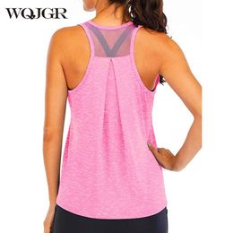 Tops WQJGR 2022 Nes Workout Tops for Women Sleeveless Yoga Tank Tops Muscle Tank Athletic Shirs Clothes Fashion