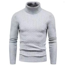 Men's Sweaters Autumn Winter Turtleneck Sweater Men Warm Fashion Solid Colour Slim Fit Pullover Mens Knitted Bottoming Shirt Plus Size