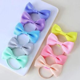 Hair Accessories 40Pcs Children Cute Elastic Bands For Girls Baby Lovely Rubber Infants Ponytail Ribbon Holder Kids