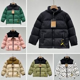 2023 Cappotto per bambini hildren NF Giù nord designer faccia Giacca invernale ragazzi ragazze giovani all'aperto Parka caldo Piumini neri Lettera Stampa Abbigliamento Outwear