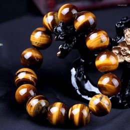 Strand Natural Tiger Eye Bracelet Buddha Bead Stone Hand String Personality Fashion Accessories Wholesale