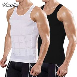 Waist Tummy Shaper Compression Shirt Slimming Body Shaper Vest Men Gym Workout Sleeveless Gynecomastia Abdomen Waist Trainer Shapewear 231128
