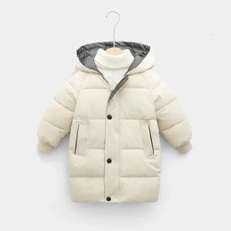 Down Coat 2-12Y Russian Kids Children's Down Outerwear Winter Clothes Teen Boys Girls Cotton-Padded Parka Coats Thicken Warm Long Jackets 231128