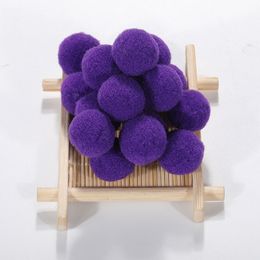 Dark Purple Pom Poms For Arts and Craft Pom Pom Balls for DIY Art Creative Crafts Decorations Multiple Sizes Available