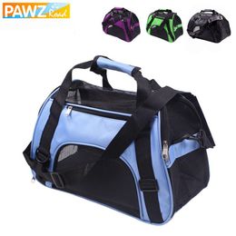 Carriers Pet Dog Backpack Messenger Carrier Bags Cat Dog Carrier Mesh Outgoing Portable Travel Teddy Packets Breathable Small Pet Handbag