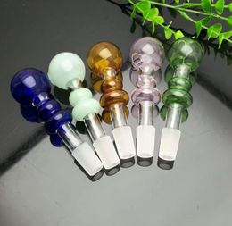 Glass Pipes Smoking Manufacture Hand-blown hookah Colored Gourd Direct Boiling Pot