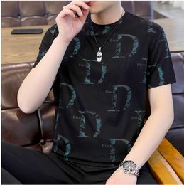 Men's T-Shirts Designers Chaopai Summer Short Sleeve 2023 New Korean Youth Trend T-shirt Casual Men's Printed Half Sleeve Slim Fit T-shirt