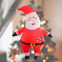 Cat Costumes Inflatable Christmas Santa Costume Unisex Adult Xmas Funny Festive Suit Blow Up 150-190cm Height