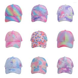 Hats 60 Colours Children Baseball Cap Kids Visor Sun Hat Cotton Adjustable Girls UV Protection Sport Golf