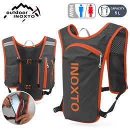 Outdoor Bags Lightweight Cycling Backpack Men And Women Running Vest Riding Marathon Portable Ultralight Running Bag Hydration Backpack 5L 231127