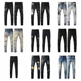 pants designer jeans for mens jeans men Jeans Hole Italy Brand Man Long Pants Trousers Streetwear denim Skinny Slim Straight Biker Jean for Designer mens stacked man