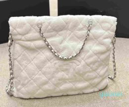 women chain handbag plush single shoulder bags designer backpack hobo shopping bag