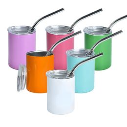 3oz Sublimation Wholesale Straight 8 Colours Reusable Cups Wine Tumblers Shot Glass 4.23