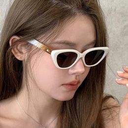 Sunglasses Cat Eye Shape Women Korean Fashion UV Protection Trendy High Quality Stylish Female Sun Glass