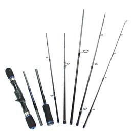 8 Sections carbon fiber fishing rod tackle travel fishing casting spinning rods china pole for fly carp vara de pesca232v