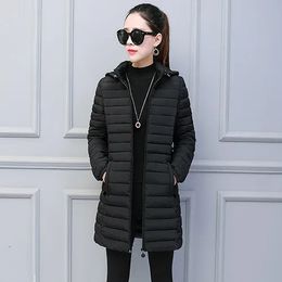 Womens Down Parkas Ladies Jackets Women Coats Winter Solid Woman Clothing Hooded Zipper Warm Overcoats Female Autumn Ultra Light Outwear 231129