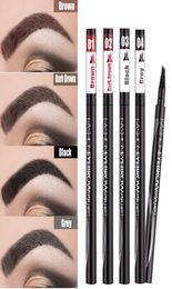 Waterproof Natural Eyebrow Pencil Fourclaw Eye Brow Tint Makeup three Colors Brown Black Grey Brush Cosmetics6254945