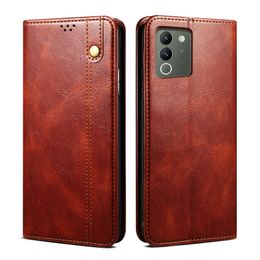 Crazy Horse Cases For VIVO V29 V29E Y200 S17 S16 Y78 Y75 Y55 Y36 Y27 Y02 V27E Pro 4G 5G Wallet Leather Phone Case