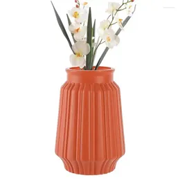 Vases Flower Vase Durable Imitation Ceramic Dry Anti Fall 4.84inch Simple Moderns Home Rustic Bookshelf Decoration