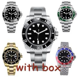 Luxury watch for Men Watch 41mm mens watches Automatic Mechanical Movement Watches Full Stainless Steel Blue Black Ceramic WristWatches Super luminous